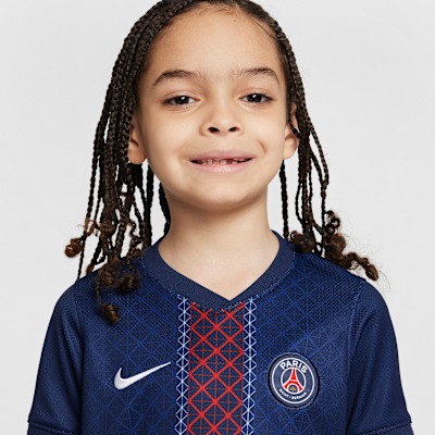 Primera equipación Stadium París Saint-Germain 2025/26 Equipación de tres piezas Replica Nike Football - Niño/a pequeño/a