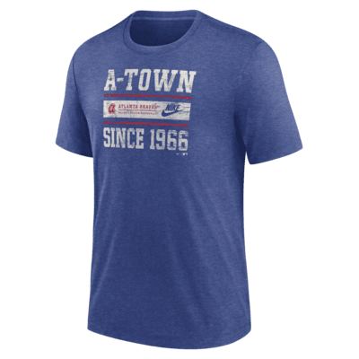 Мужская футболка Atlanta Braves Cooperstown Local Stack