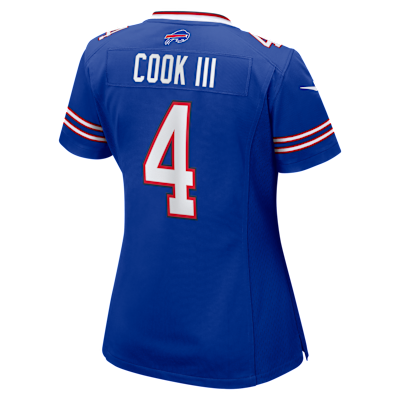 James Cook III Buffalo Bills Women’s Nike NFL Game Jersey