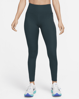 Женские тайтсы Nike Fast Mid-Rise 7/8 Printed Leggings with Pockets