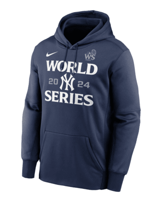 Мужское худи New York Yankees 2024 World Series Authentic Collection Men’s Nike Therma MLB Pullover Hoodie