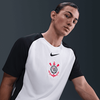 S.C. Corinthians 2025/26 Stadium Home Men's Nike Dri-FIT Soccer Replica Jersey