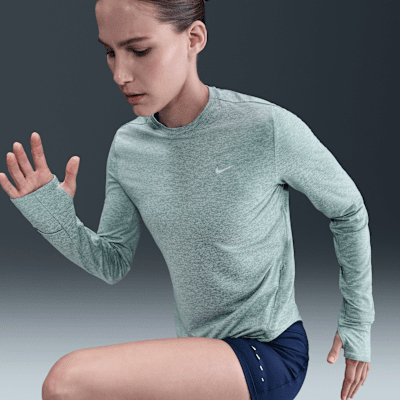 Nike Swift Camiseta de running de manga larga Dri-FIT con cuello redondo y protección UV - Mujer
