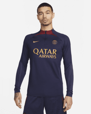 Nike Jordan Paris Saint Germain Fly Emirates Mens Large Slim Black Soccer  Jersey