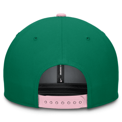 Gorra ajustable Nike Dri-FIT de la MLB para hombre Texas Rangers Malachite Pro