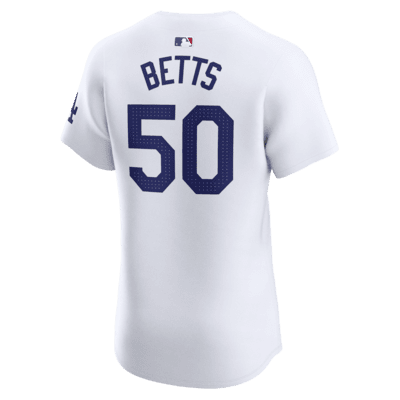 Jersey Nike Dri-FIT ADV de la MLB Elite para hombre Mookie Betts Los Angeles Dodgers