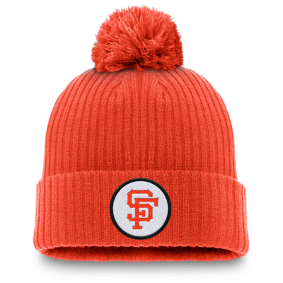 Gorro con dobladillo y pompón Nike de la MLB para hombre San Francisco Giants Cooperstown Peak