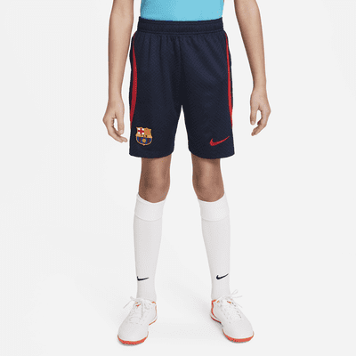 Shorts de fútbol Nike Dri-FIT para niños talla grande FC Barcelona Strike