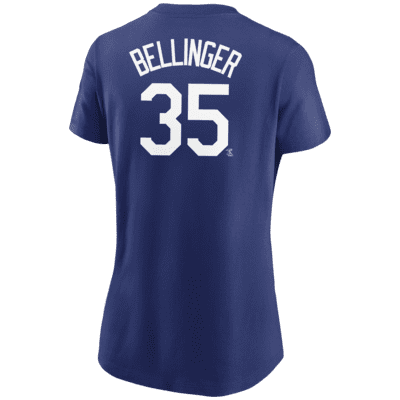 Playera para mujer MLB Los Angeles Dodgers (Cody Bellinger)