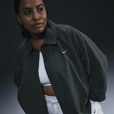 Nike Sportswear Essential Women's Oversized UV Woven Coaches' Jacket (Plus Size)