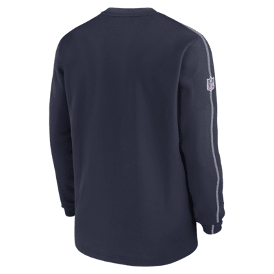 Playera de manga larga de la NFL Nike para hombre Dallas Cowboys Sideline Coach