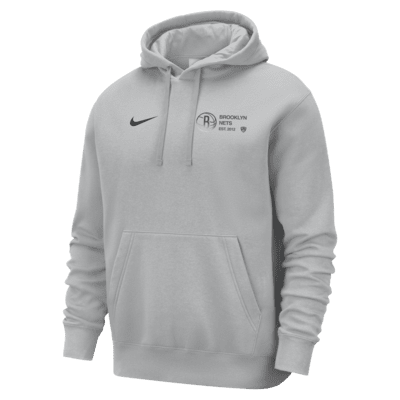 Felpa pullover con cappuccio Brooklyn Nets Club Courtside Nike NBA – Uomo