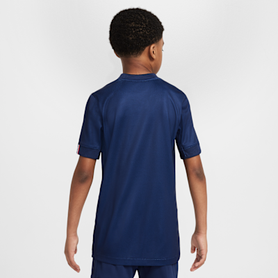 パリ サンジェルマン (PSG) 2025/26 スタジアム ホーム ジュニア ナイキ Dri-FIT サッカー レプリカ ユニフォーム