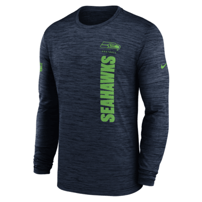 Seattle Seahawks Sideline Velocity Men's Nike Dri-FIT NFL Long-Sleeve T-Shirt