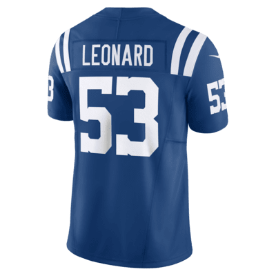 Jersey de fútbol americano Nike Dri-FIT de la NFL Limited para hombre Shaquille Leonard Indianapolis Colts