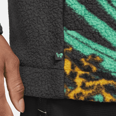 Chamarra abotonada de Sherpa para hombre LeBron