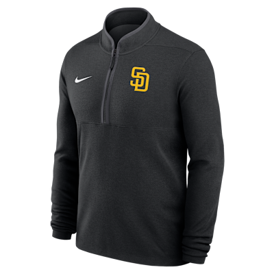 San Diego Padres Victory Men's Nike Dri-FIT MLB 1/2-Zip Long-Sleeve Top