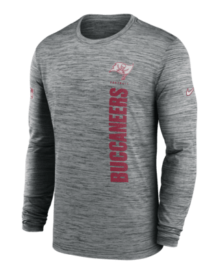 Мужская футболка Tampa Bay Buccaneers Sideline Velocity Nike Dri-FIT NFL Long-Sleeve