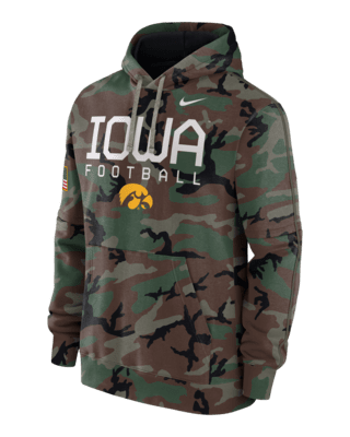 Мужское худи Iowa Hawkeyes Military Appreciation Club Men’s Nike College Pullover Hoodie