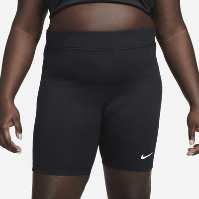 Nike Sportswear Classic sykkelshorts (20 cm) med høyt liv til dame (Plus Size)