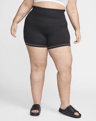 Женские шорты Nike One Rib High-Waisted 5" Biker Shorts (Plus Size)