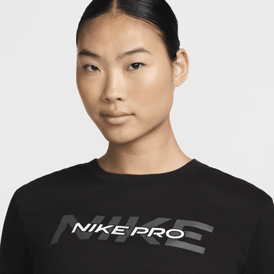 Nike Pro 女款短袖短版 T 恤