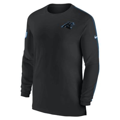 Carolina Panthers Sideline Coach Men's Nike Dri-FIT NFL Long-Sleeve Top