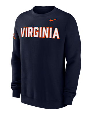 Мужской свитшот Virginia Club Fleece Nike College Crew-Neck
