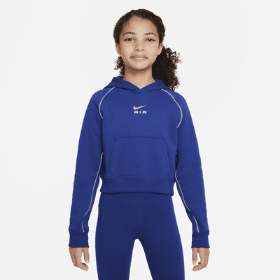 Nike Air Older Kids' (Girls') French Terry Crop Hoodie. Nike ID