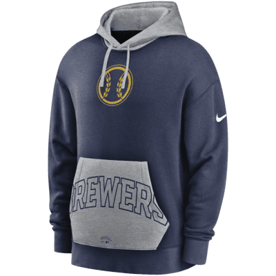 Nike Heritage (MLB Milwaukee Brewers) Men's Pullover Hoodie