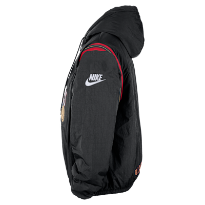 Philadelphia 76ers Hardwood Clasics Men's Nike Therma-FIT NBA 1/2-Zip Hoodie