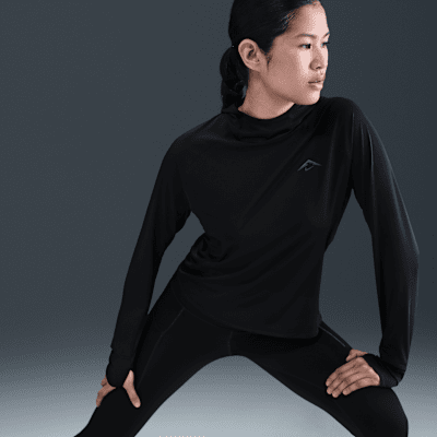 Camada intermédia com capuz e proteção UV Nike Trail para mulher