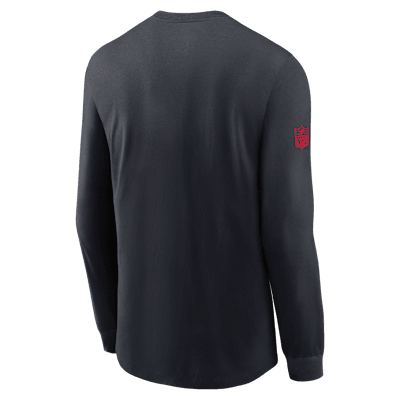 Houston Texans Sideline Team Issue Men's Nike Dri-FIT NFL Long-Sleeve T-Shirt