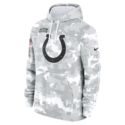 Indianapolis Colts Salute to Service Primary Edge Club Men's Nike NFL Pullover Hoodie