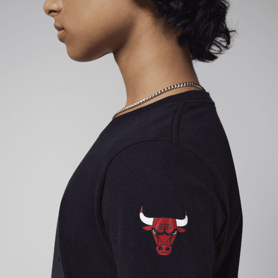 T-shirt à manches longues Jordan Max90 NBA Chicago Bulls Courtside Statement Edition pour ado (garçon)