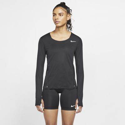 women's nike pacer long sleeve running top
