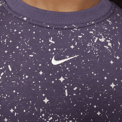 Nike Sportswear Club Fleece kerek nyakkivágású pulóver nagyobb gyerekeknek (lányoknak)