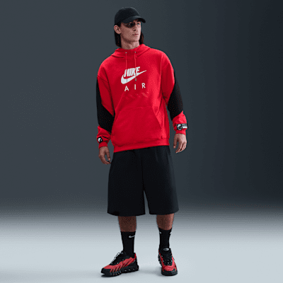 Sudadera con gorro sin cierre de tejido Fleece para hombre Nike Air