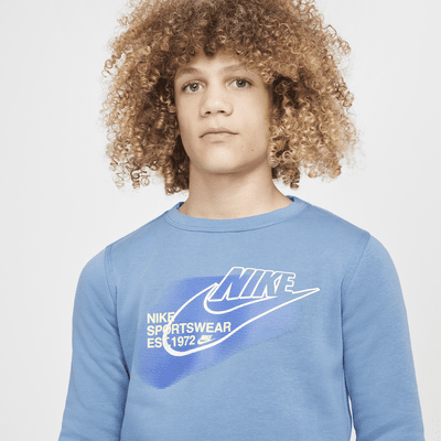 Nike Sportswear Standard Issue sweatshirt met ronde hals voor jongens