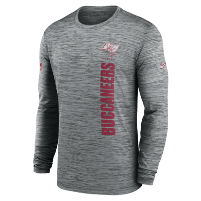 Tampa Bay Buccaneers Sideline Velocity Men's Nike Dri-FIT NFL Long-Sleeve T-Shirt