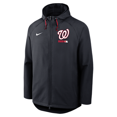 Washington Nationals Authentic Collection Men's Nike Therma-FIT MLB Full-Zip Hooded Jacket