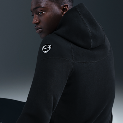 Chamarra de fútbol Nike Total 90 de tejido Fleece de cierre completo para hombre Chelsea FC Tech Windrunner