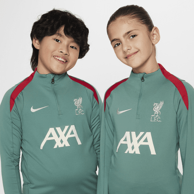 Liverpool FC Strike Nike Dri-FIT-fodboldtræningstrøje til større børn