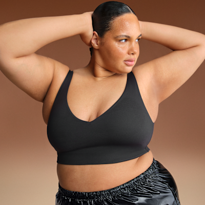 NikeSKIMS Matte Women's V-Neck Long-Line Bra