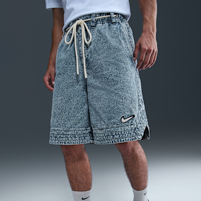 Nike 25 cm Denim Erkek Basketbol Şortu