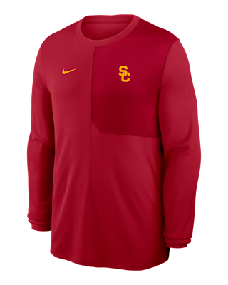 Мужские  USC Sideline Coach Nike Dri-FIT College Long-Sleeve Top