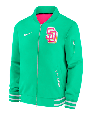 Мужская куртка San Diego Padres Authentic Collection City Connect Nike MLB Full-Zip Bomber