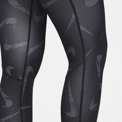 Nike Fast Swoosh Women's Mid-Rise 7/8 Printed Running Leggings with Pockets