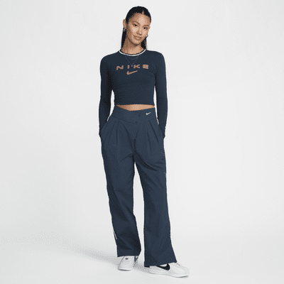 Nike Sportswear Collection Women's Mid-Rise Repel Asymmetrical-Waist Trousers