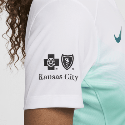 Jersey Nike Dri-FIT de la NWSL replica del Kansas City Current visitante 2024 Stadium para mujer